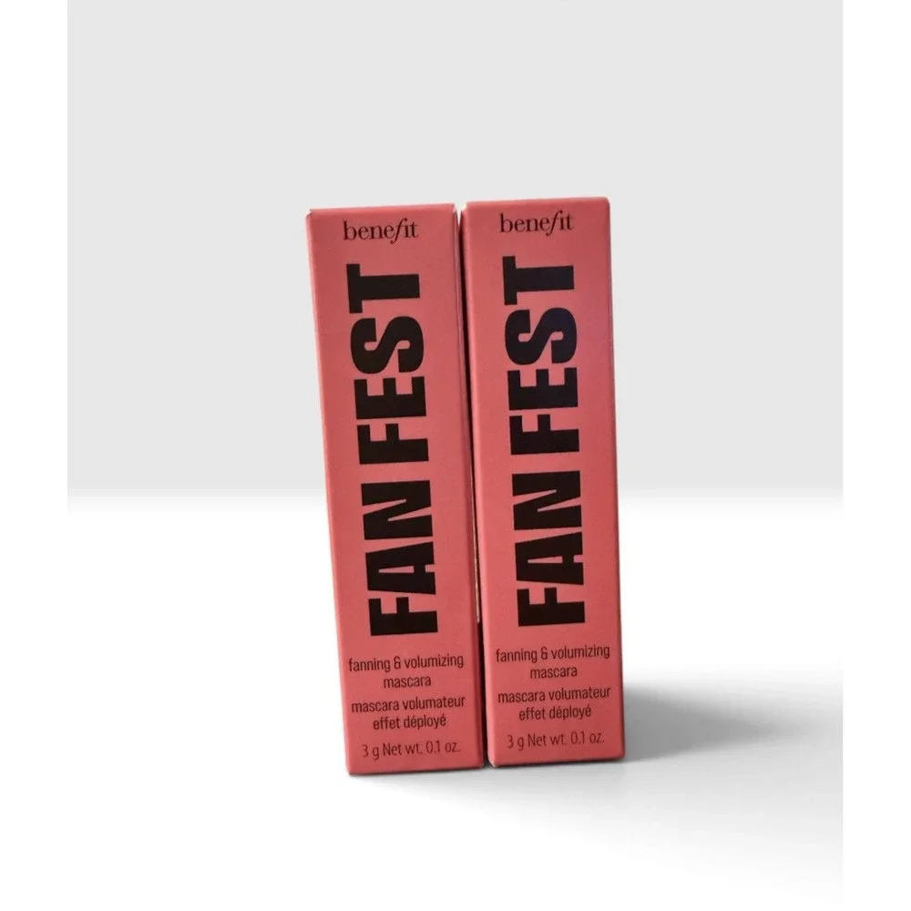 Benefit~ Lot of 2 ~ Fan fest ~ Fanning & Volumizing Mascara~Hyper Black~NIB